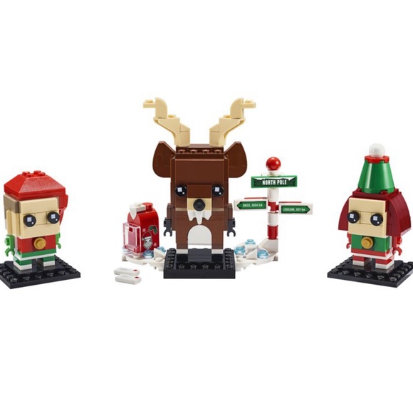 LEGO Brickheadz Reindeer, Elf and Elfie 40353 Building Toy (281 Pieces) - New - Picture 2 of 5